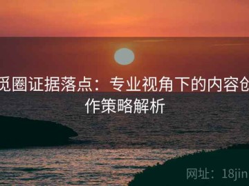 觅圈证据落点：专业视角下的内容创作策略解析